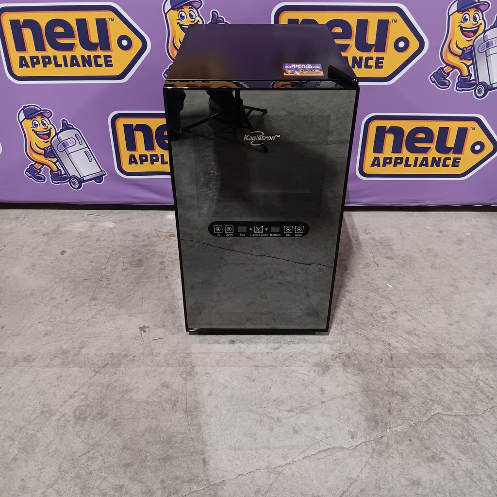 Pictures of Koolatron 18 Bottle Dual Zone Wine Cooler, Black, 1.7 cu. ft. (48L) Freestanding Wine Fridge 25135SD689 - WC18-DZ - Open Box - Neu Appliance Outlet - Discount Appliance Outlet in Austin, Tx