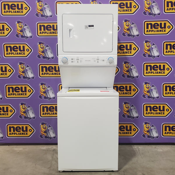 Frigidaire Electric Washer/Dryer Laundry Center - 3.9 Cu. Ft Washer and 5.5 Cu. Ft. Dryer 22SD056 - FLCE7522AW - Open Box