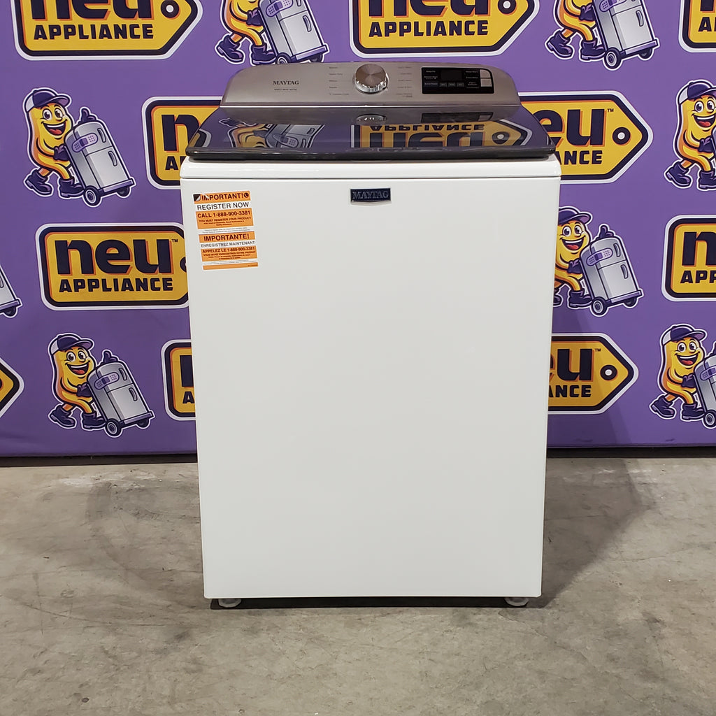 Pictures of Maytag 5.2 Cu. Ft. Top Load Agitator Washer with Extra Power and Smart Appliance MTW6205RW - Open Box and Maytag 7.4 Cu. Ft. Top Load Electric Dryer with Extra Power and Advanced Moisture Sensing 16124 - MED6205RW - Open Box - Neu Appliance Outlet - Discount Appliance Outlet in Austin, Tx