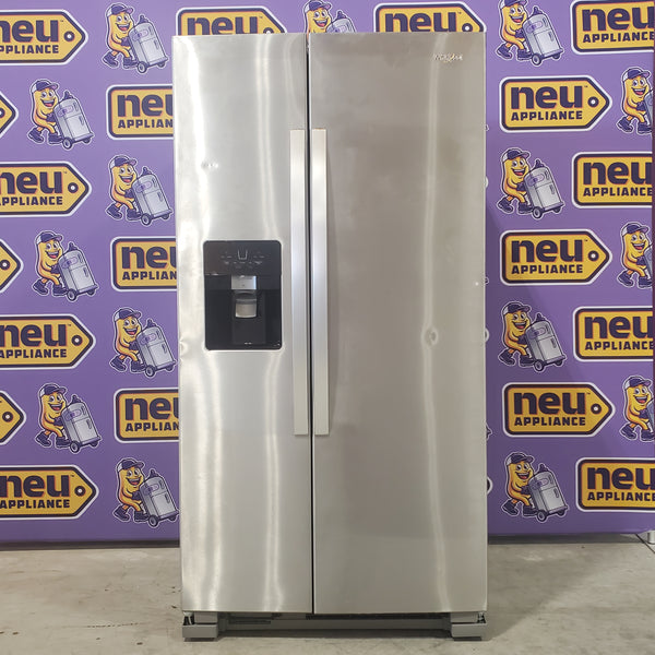 Whirlpool 36-inch Wide Side-by-Side Refrigerator - 25 cu. ft. Stainless Steel-WRS335SDHM-Scratch and Dent(Minor)