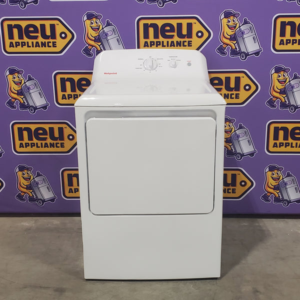 Hotpoint 6.2 cu. ft. Capacity Electric Dryer with Up To 120 ft. Venting and Shallow Depth 25133SD419 - HTX26EASWWW - Scratch & Dent (Minor)