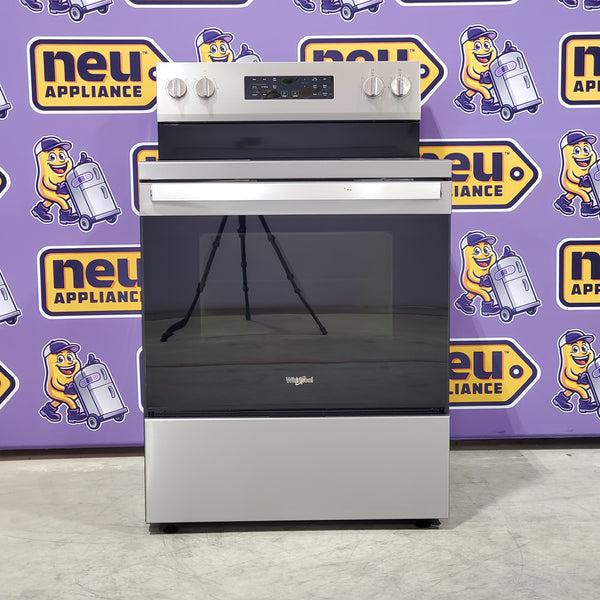 Whirlpool Energy Star 30" Electric Range with Air Cooking Technology, No Preheat Air Fry, Air Baking and Self Clean WFES5030RZ - Scratch and Dent (Minor)