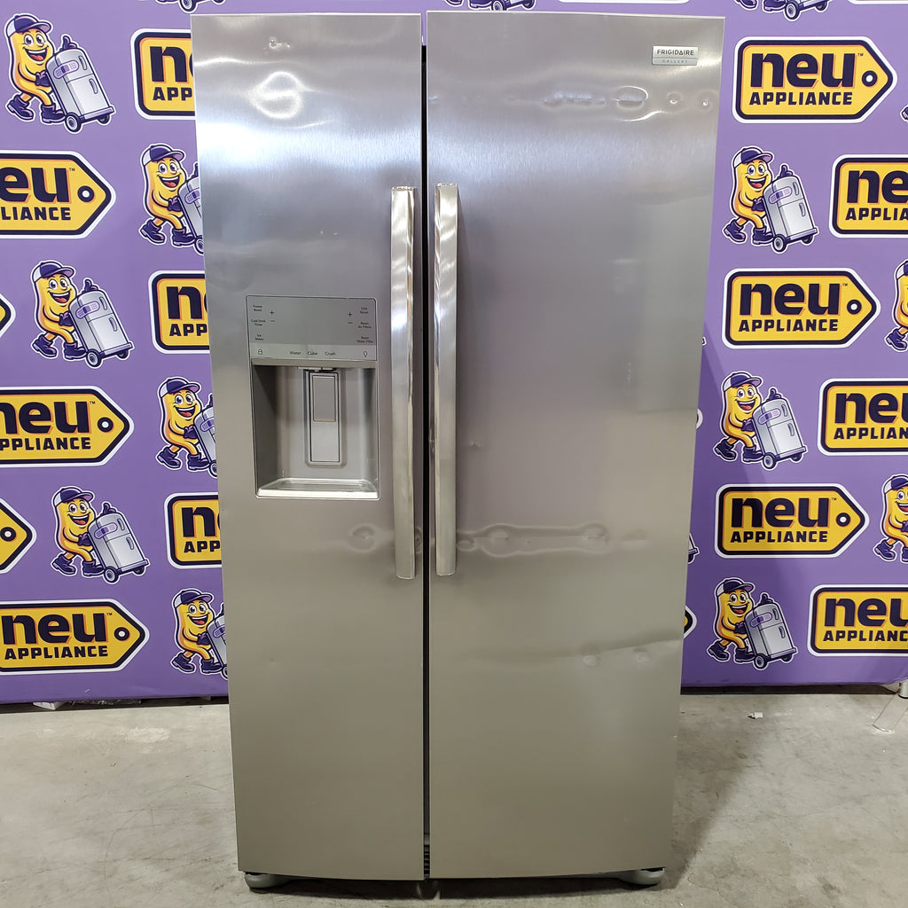 Pictures of Frigidaire Gallery Smudge Proof Stainless Steel 26 Cu. Ft. Side by Side Refrigerator with Bright LED Lighting 31134SD198 - GRSS2652AF - Scratch & Dent (Major) - Neu Appliance Outlet - Discount Appliance Outlet in Austin, Tx