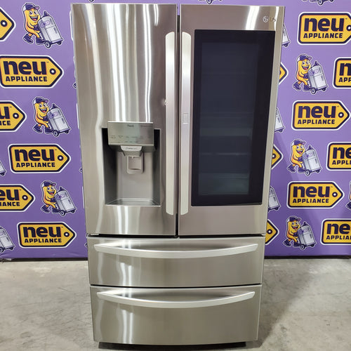 LG 27.8-cu ft 4-Door French Door Refrigerator with Dual Ice Maker in Fingerprint Resistant Steel 31131SD15 - LRMXS2806S - Scratch & Dent (Minor)