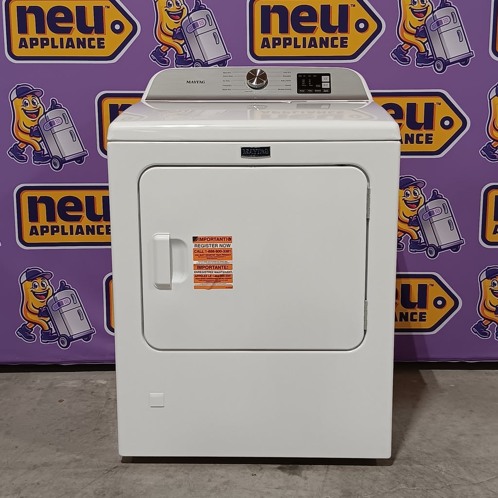 Pictures of Maytag Top Load 4.8 cu ft Washer with Deep Fill and Slow-Close Glass Lid MVW6200KW - Scratch & Dent (Minor) and Maytag 7.0 cu. ft Top Load Gas Dryer with Moisture Sensing 16154 - MGD6200KW - Scratch and Dent (Minor) - Neu Appliance Outlet - Discount Appliance Outlet in Austin, Tx