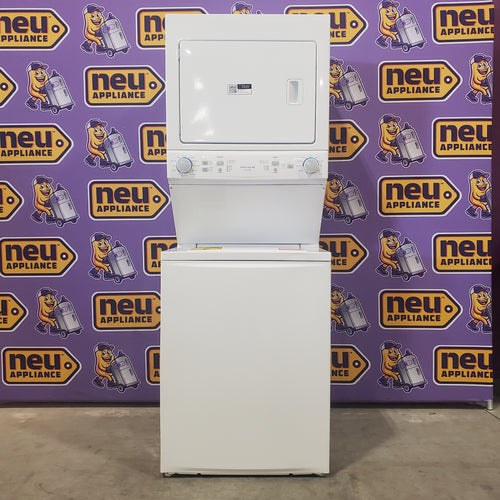 Frigidaire Electric Long Vent Stacked Laundry Center - 3.9 Cu. Ft Washer and 5.5 Cu. Ft. Dryer 4SD480 - FLCE7523AW - Scratch & Dent (Minor)
