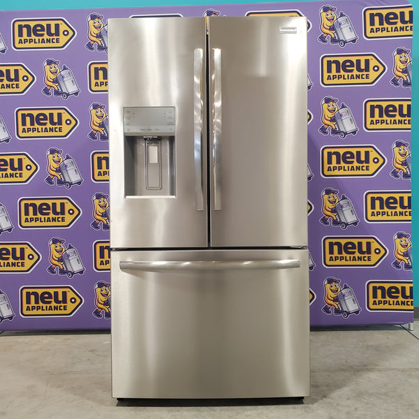 Smudge-Proof Stainless Steel ENERGY STAR Frigidaire Gallery 27.8 cu. ft. 3 Door French Door Refrigerator with Dual Ice Maker- Open Box