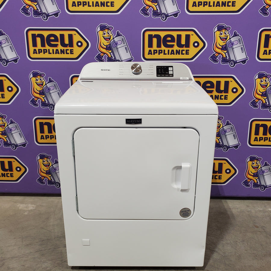 Maytag Top Load 4.8 cu ft Washer with Deep Fill and Slow-Close Glass Lid MVW6200KW - Scratch & Dent (Minor) and Maytag 7.0 cu. ft Top Load Gas Dryer with Moisture Sensing 16223 - MGD6200KW - Scratch and Dent (Moderate)
