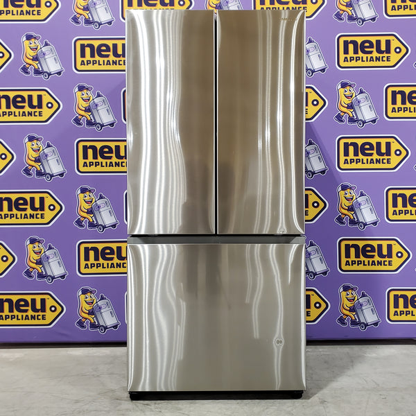 33" Wide Samsung 18 cu. ft. Smart Counter Depth 3-Door Stainless Steel French Door Refrigerator -  4SD418 - RF18A5101SR/AA - Scratch & Dent (Minor)