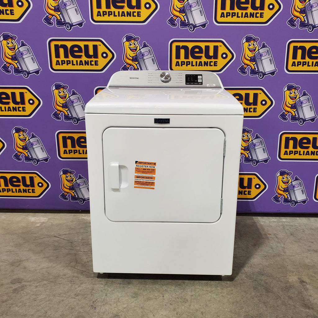 Pictures of Maytag 7.0 cu ft Electric Dryer with Moisture Sensing and Quick Dry Cycle 30131SD21 - MED6200KW - Scratch & Dent (Minor) - Neu Appliance Outlet - Discount Appliance Outlet in Austin, Tx