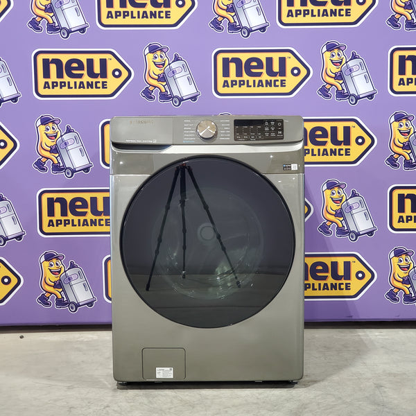 Samsung 4.5 cu. ft. Large Capacity Smart Front Load Washer with Super Speed Wash in Platinum WF45B6300AP - Scratch & Dent (Minor)