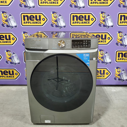 Samsung 4.5 cu. ft. Large Capacity Smart Front Load Washer with Super Speed Wash in Platinum 25139SD795 - WF45B6300AP - Scratch & Dent (Minor)