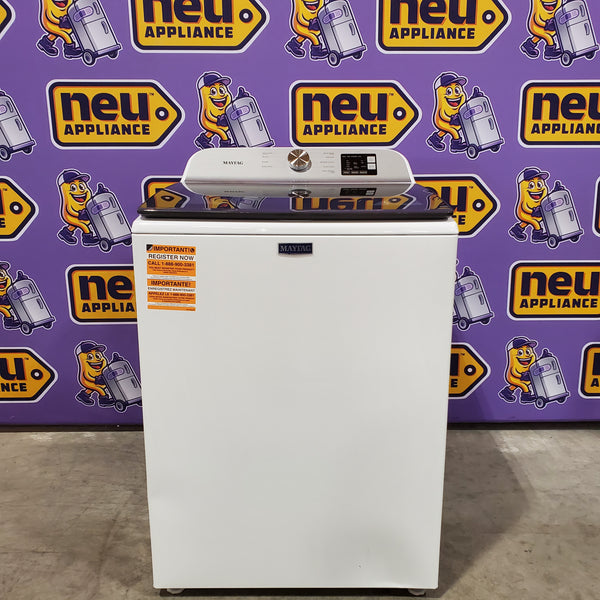 Maytag Top Load 4.8 cu ft Washer with Deep Fill and Slow-Close Glass Lid 30131SD38 - MVW6200KW - Scratch & Dent (Minor)