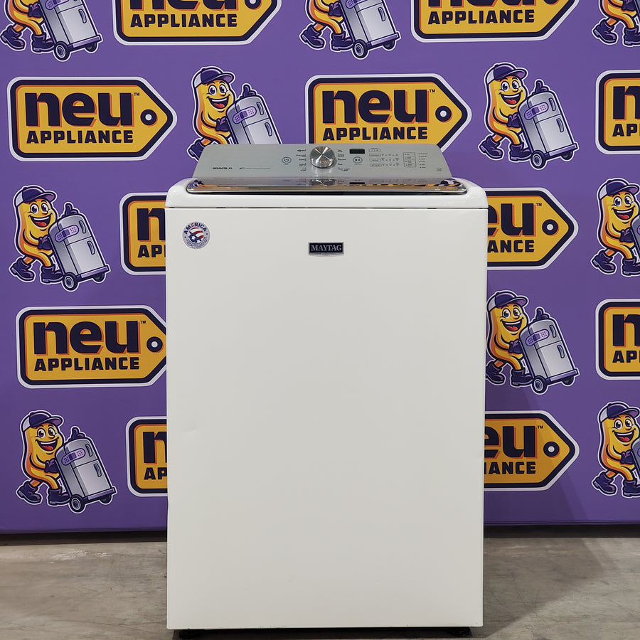 Maytag White Top Load 5.3 Cu. Ft. Washer with PowerWash Cycle MVWB835DW - Certified Refurbished