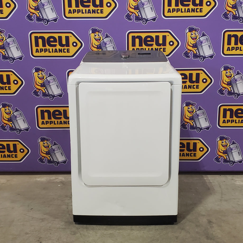 Samsung White Top Load 5.0 Cu. Ft. Washer with Active Water Jet 16096 - WA50R5200AW - Certified Refurbished and Samsung White Electric 7.4 Cu. Ft. Dryer with Sensor Dry 16085 - DVE50R5200W - Certified Refurbished