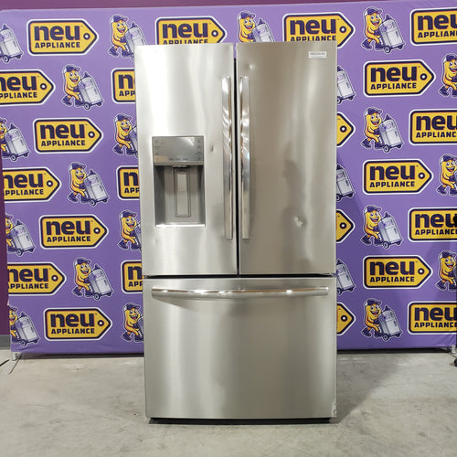 Frigidaire 27.8-cu ft ENERGY STAR French Door Refrigerator with Dual Ice Maker in Fingerprint Resistant Stainless Steel 4SD463 - GRFS2853AF - Scratch & Dent (Moderate)