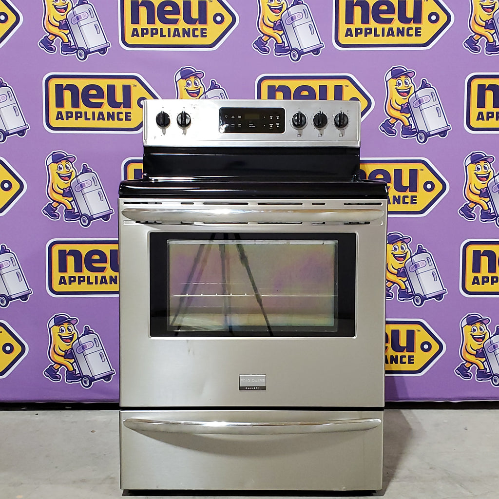 Pictures of Frigidaire Gallery 30" Freestanding Electric Range in Stainless Steel 1CR02058 - LGEF3043KF - Certified Refurbished - Neu Appliance Outlet - Discount Appliance Outlet in Austin, Tx