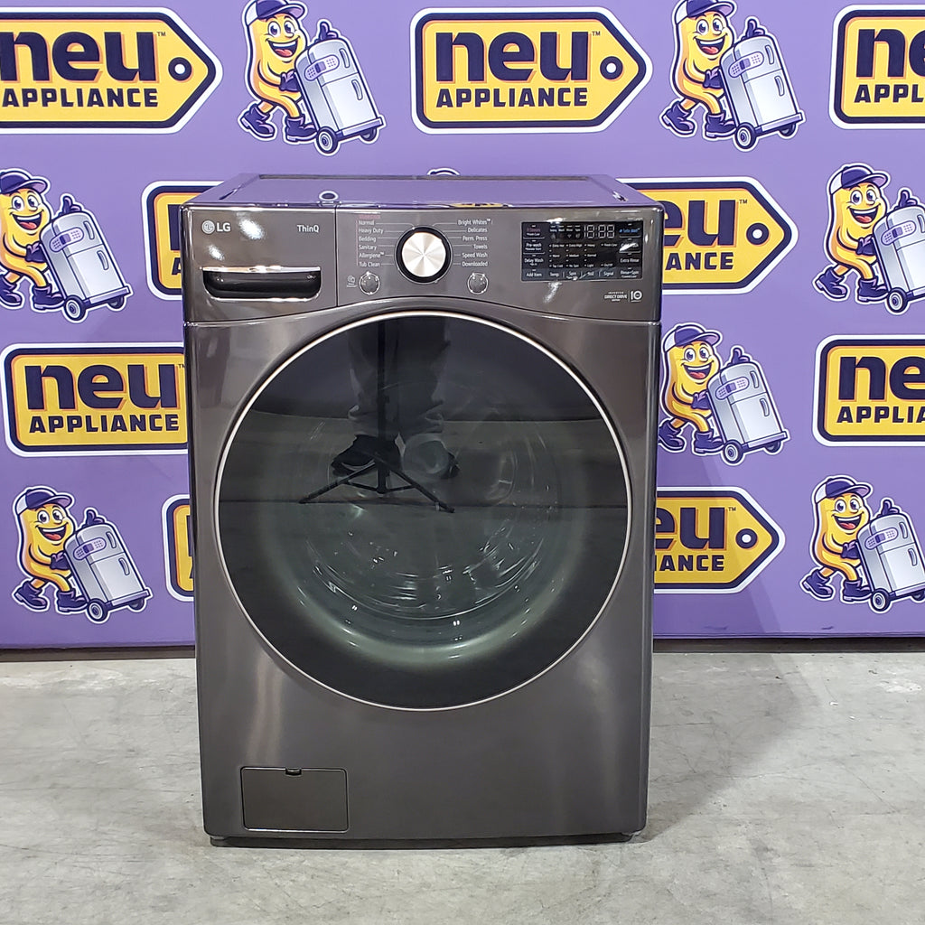 LG Front Load 4.5 Cu. Ft. Washer with TurboWash 360 Technology WM4000HBA - Scratch & Dent (Minor) and LG Smart Wi-Fi Enabled Front Load Electric 7.4 Cu. Ft. Dryer with TurboSteam 16078 - DLEX4000B - Scratch & Dent (Moderate)