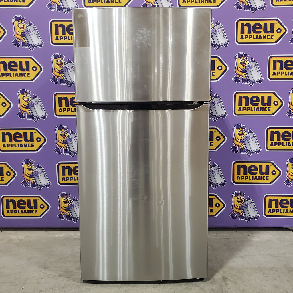 Pictures of LG 33" Wide 24 cu ft Top Freezer Refrigerator with Internal Water Dispenser and LED Lighting 21SD007 - LRTLS2403S - Scratch & Dent (Moderate) - Neu Appliance Outlet - Discount Appliance Outlet in Austin, Tx