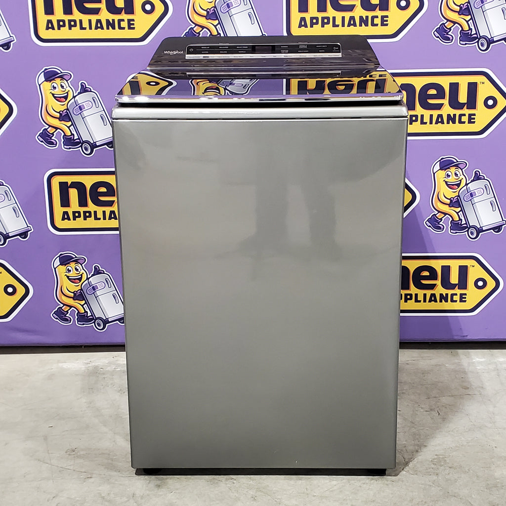 Pictures of Whirlpool Chrome Shadow 5.2 - 5.3 cu. ft. ENERGY STAR Top Load Washer with 2 in 1 Removable Agitator and Load & Go™ Dispenser 6SD116 - WTW8127LC - Scratch & Dent (Minor) - Neu Appliance Outlet - Discount Appliance Outlet in Austin, Tx