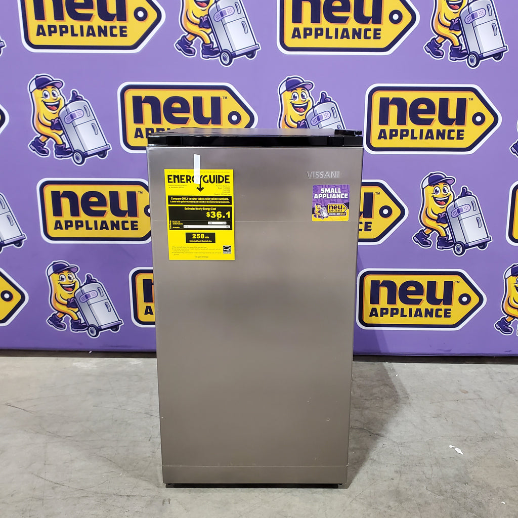 Vissani 3.2 cu. ft. Mini Refrigerator in Stainless Steel, ENERGY STAR 25132SD330 - HVAR32SE - Scratch & Dent (Moderate)