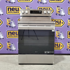 Pictures of LG 6.3 cu. ft. Smart Wi-Fi Enabled ProBake Convection® Electric Range with Air Fry & EasyClean® LREN6323YE - Scratch & Dent (Minor) - Neu Appliance Outlet - Discount Appliance Outlet in Austin, Tx