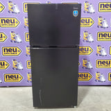 Midea Garage Ready 18 Cu. Ft. Top Freezer Refrigerator with Gallon Sized Door Bins, Ice Maker Ready, and LED Lighting 22132SD134 - MRT18D3BBB - Scratch & Dent (Major)