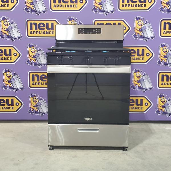 Whirlpool 5.1 Cu. Ft. Freestanding Gas Range with Edge to Edge Cooktop WFG505M0MS - Scratch and Dent (Minor)