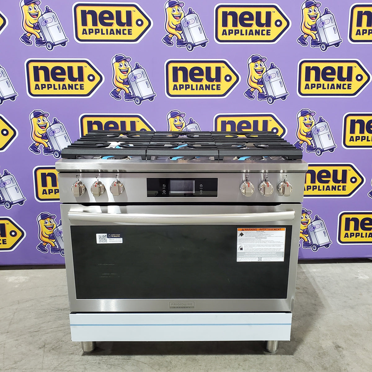 Frigidaire Gallery Stainless Steel 36" Gas Range with Quick Preheat + Air Fry 20132SD308 - GCFG3661AF - Scratch & Dent (Moderate)
