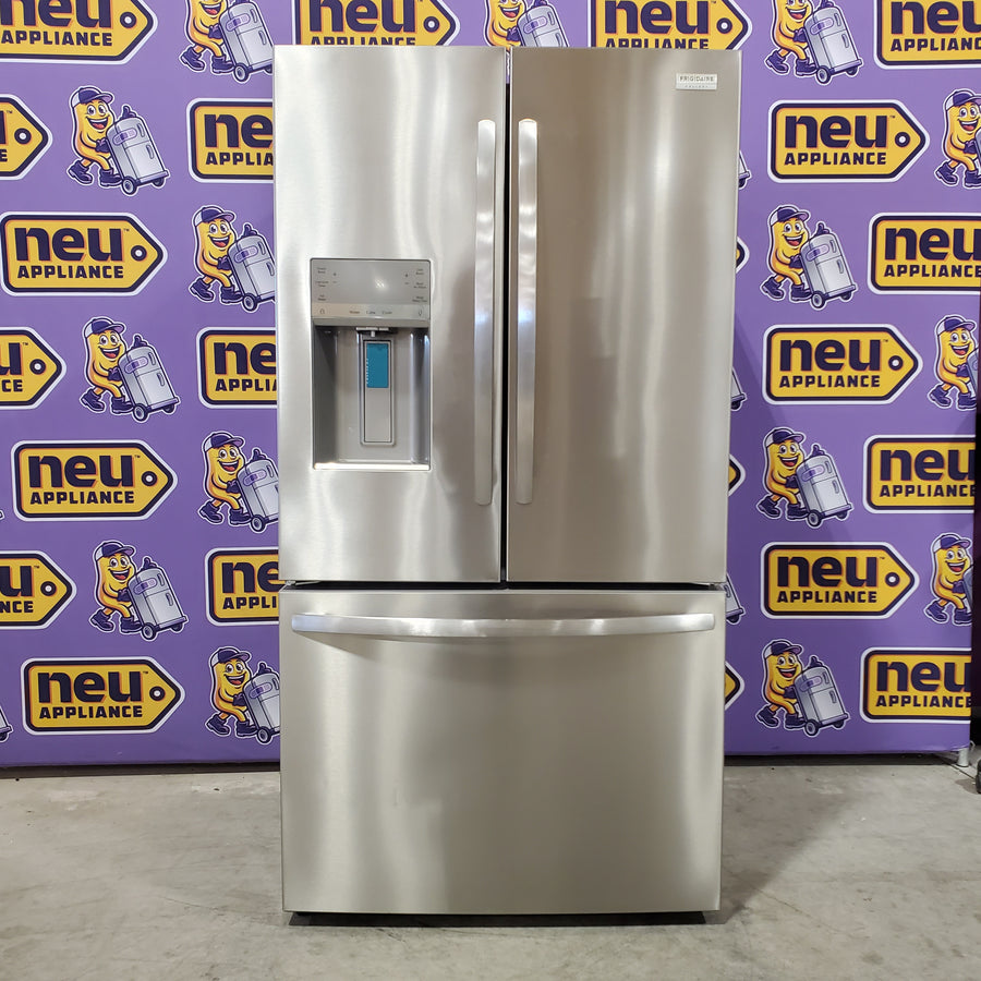 Frigidaire 27.8-cu ft ENERGY STAR French Door Refrigerator with Dual Ice Maker in Fingerprint Resistant Stainless Steel 3SD1047 - GRFS2853AF - Scratch & Dent (Minor)