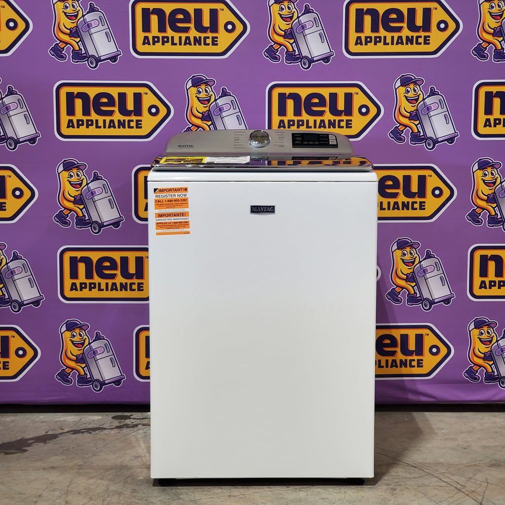 Pictures of Maytag Smart Top Load 5.2 Cu. Ft. Washer with Extra Power Button in White MVW7230HW - Scratch & Dent - Minor - Neu Appliance Outlet - Discount Appliance Outlet in Austin, Tx