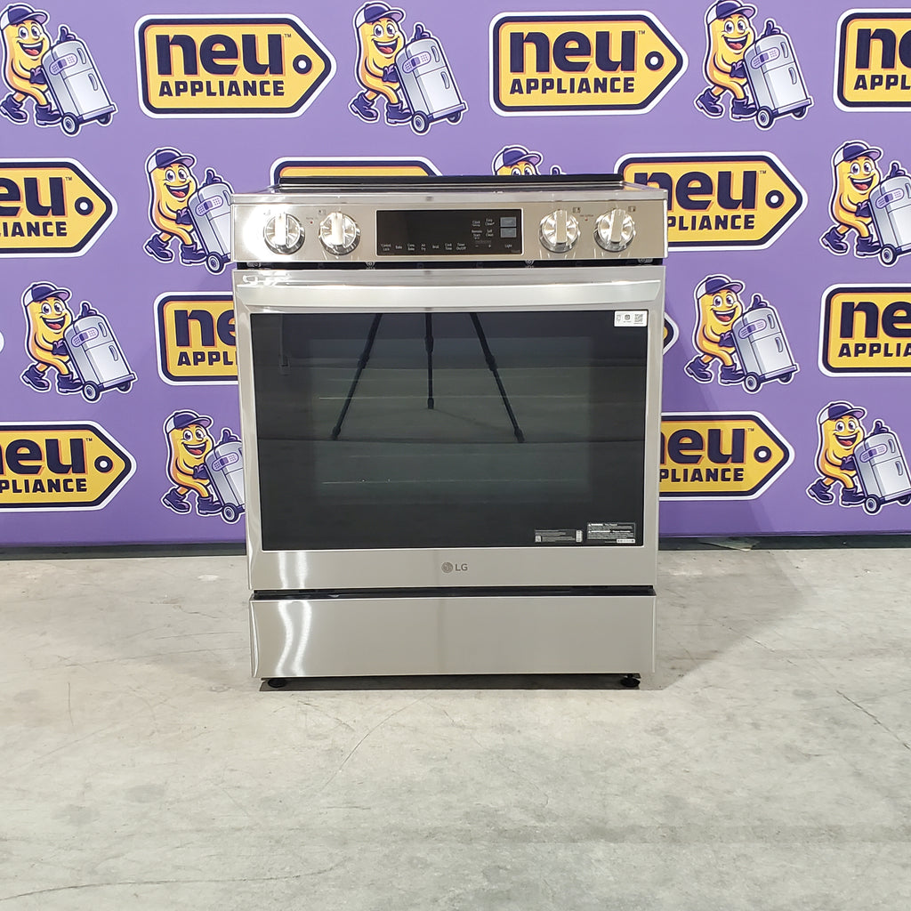 Pictures of Lg Stainless Steel 6.3 cu. ft. Smart Induction Slide-in Range with ProBake Convection® and Air Fry LSIL6334FE - Open Box - Neu Appliance Outlet - Discount Appliance Outlet in Austin, Tx