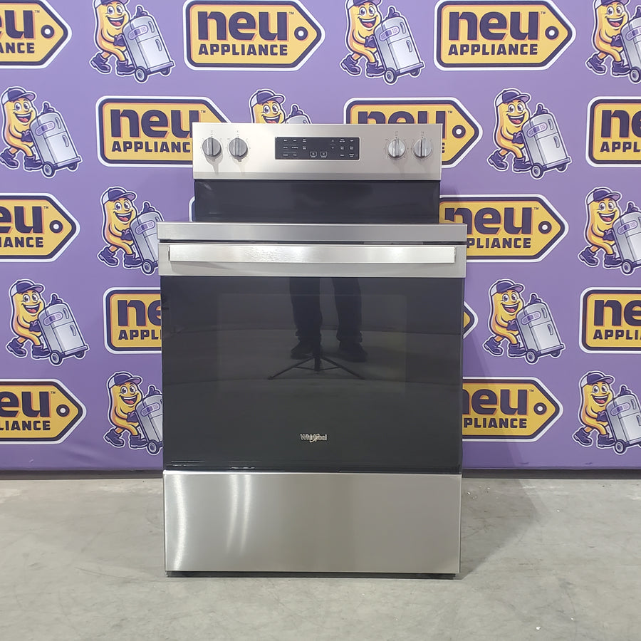 Whirlpool Energy Star Electric Range with Air Cooking Technology, No Preheat Air Fry, Air Baking and Self Clean WFES5030RZ - Open Box