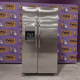Pictures of Frigidaire 25.6 cu. ft. ENERGY STAR Side by Side Refrigerator with Exterior Water and Ice Dispenser in Stainless Steel FRSS2623AS - Scratch & Dent (Minor) - Neu Appliance Outlet - Discount Appliance Outlet in Austin, Tx