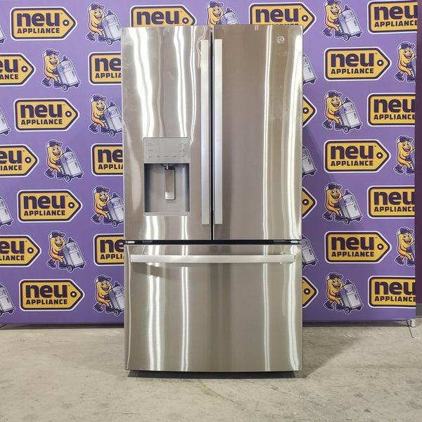 GE 20.6 cu. ft. Counter Depth French Door Refrigerator in Fingerprint Resistant Stainless, ENERGY STAR-GYE21JYMBFFS-Open Box