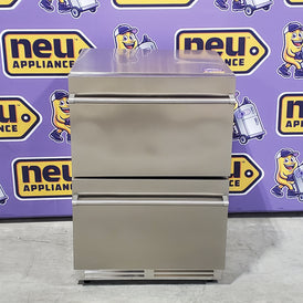 Pictures of SOZT 23.4 in. 4.9 cu.ft. Double Drawer Fridge Weatherproof Outdoor Beverage Cooler in Stainless Steel 25133SD519 - YD24 - Scratch & Dent (Minor) - Neu Appliance Outlet - Discount Appliance Outlet in Austin, Tx