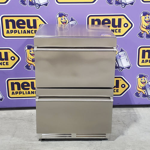 SOZT 23.4 in. 4.9 cu.ft. Double Drawer Fridge Weatherproof Outdoor Beverage Cooler in Stainless Steel 25133SD519 - YD24 - Scratch & Dent (Minor)