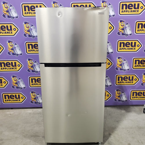 Vissani 18.1 cu. ft. Top Freezer Refrigerator in Fingerprint Resistant Stainless Steel Look, Garage Ready 25134SD452 - MDTF18SSR5 - Scratch & Dent (Major)