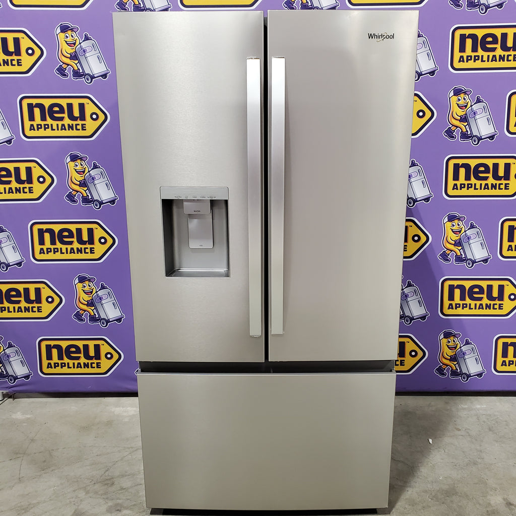 Pictures of Whirlpool French Door Refrigerator in Fingerprint Resistant Stainless Finish with In-Door Water and Ice Maker - 30 cu. ft. 22133SD207 - WRFF3536SZ - Scratch & Dent (Minor) - Neu Appliance Outlet - Discount Appliance Outlet in Austin, Tx