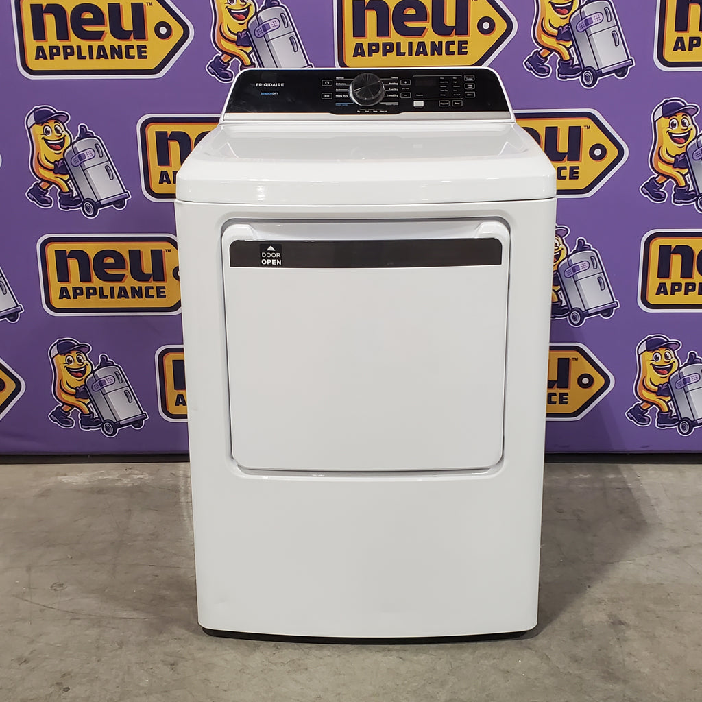 Pictures of Frigidaire 7 Cu. Ft. Electric Dryer in White 20SD160 - FLVE7523BW - Scratch & Dent (Moderate) - Neu Appliance Outlet - Discount Appliance Outlet in Austin, Tx