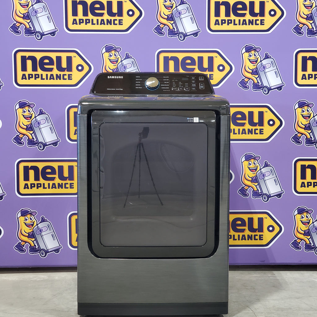 Pictures of Samsung 7.4 cu. ft. Smart Electric Dryer with Sensor Dry in Brushed Black DVE47CG3500V - Open Box - Neu Appliance Outlet - Discount Appliance Outlet in Austin, Tx