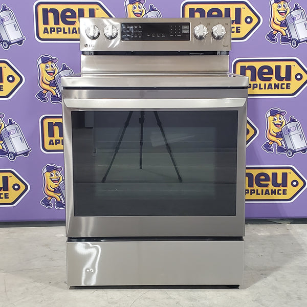 LG Stainless Steel 6.3 cu ft. Smart Wi-Fi Enabled True Convection InstaView® Electric Range with Air Fry and 10-Minute EasyClean® Cycle LREL6325F - Scratch & Dent (Minor)