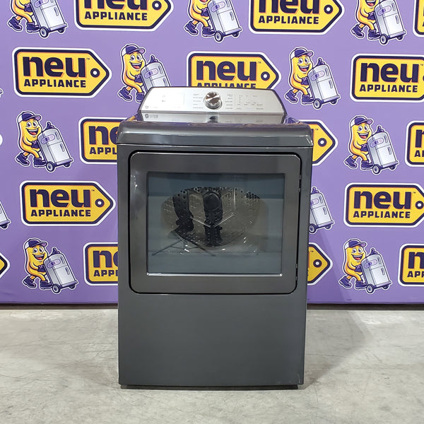 GE Profile ENERGY STAR 7.4 cu. ft. Electric Dryer with 120 ft. Venting in Diamond Gray 3SD634 - PTD60EBPRDG - Open Box