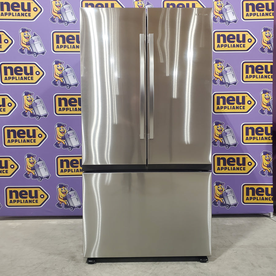 Samsung 32 cu. ft. Mega Capacity 3-Door French Door Refrigerator with Dual Auto Ice Maker in Stainless Steel 4SD399- RF32CG5100SR - Open Box