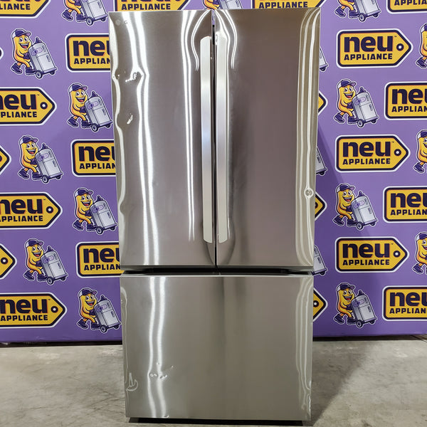LG 33 in. W. 21 cu.ft. SMART Counter Depth MAX French Door Refrigerator with Ice Maker in PrintProof Stainless Steel 31135SD272 - LF21G6200S - Scratch & Dent (Major)