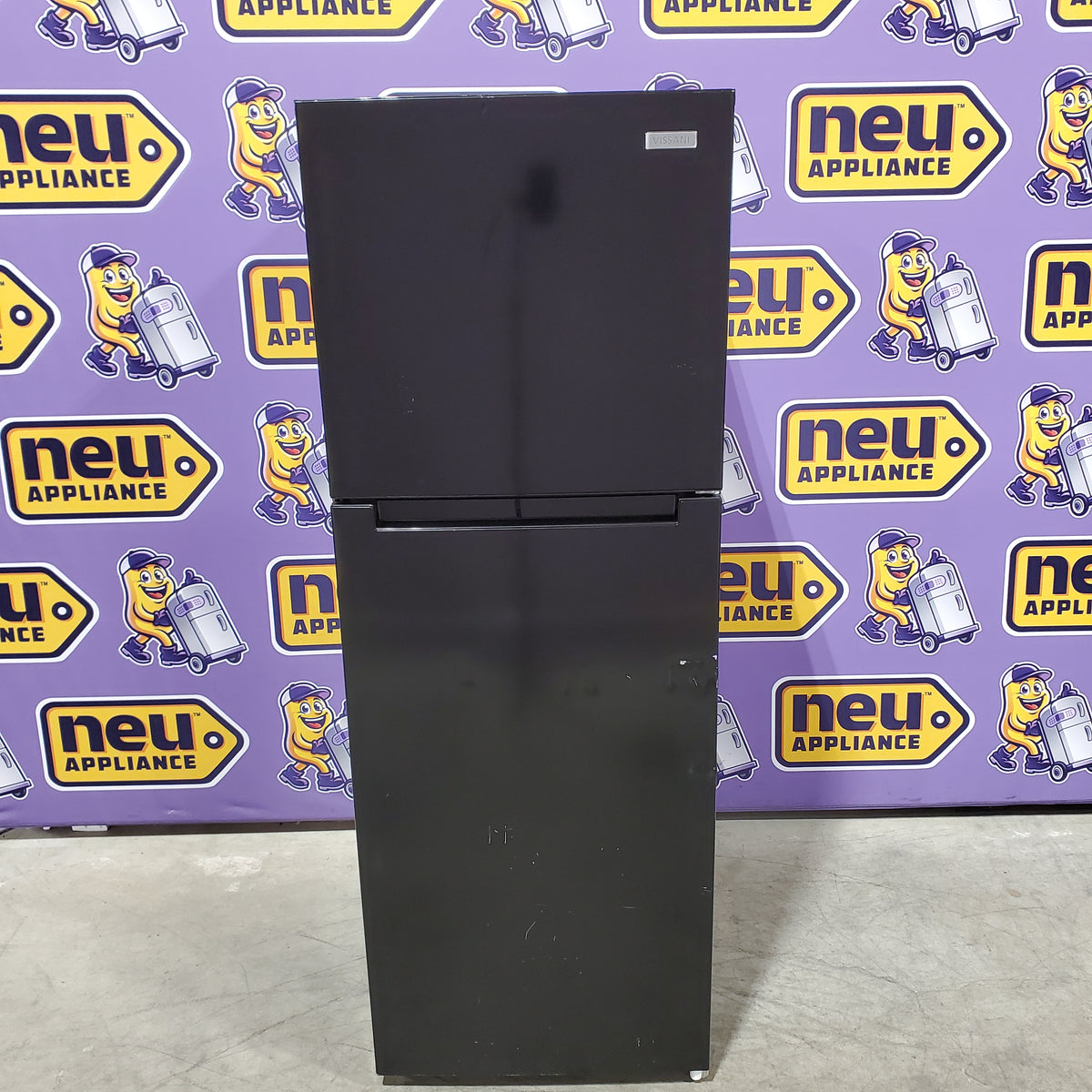 Vissani Black Top Freezer 10.1 Cu. Ft. Refrigerator with No Frost Design MDTF10BK - Scratch & Dent (Major)