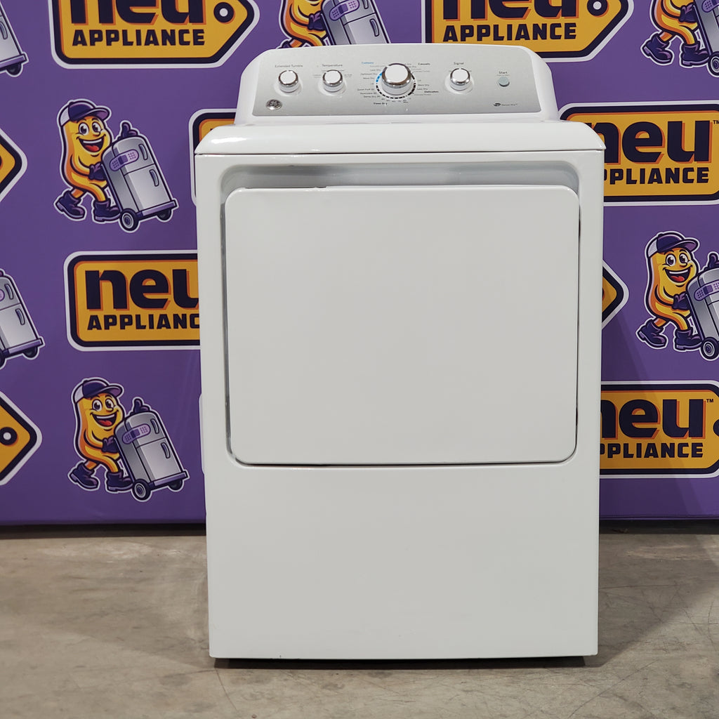 GE Top Load 4.2 Cu. Ft. Washer with Stain PreTreat in White GTW485ASJWS - Certified Refurbished and GE Electric Front Load Dryer with Sensor Dry in White 15030 - GTD45EASJWS - Certified Refurbished