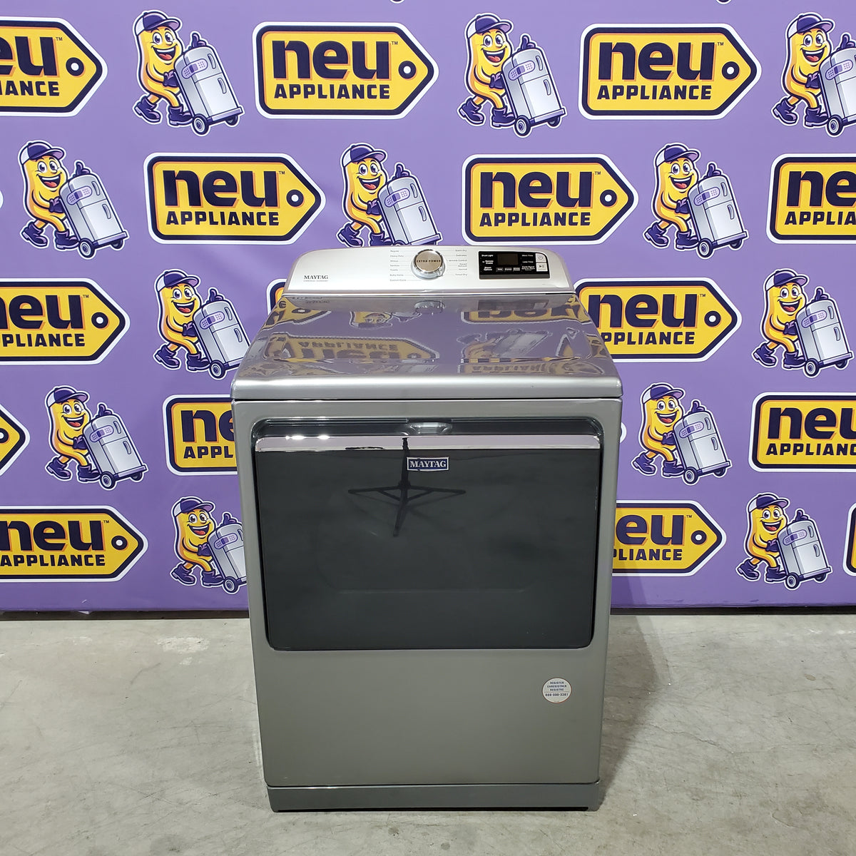 Maytag 7.4 Cu. Ft. Metallic Slate Electric Dryer with Extra Power 6SD000009 - MED7230HC - Scratch & Dent (Minor)