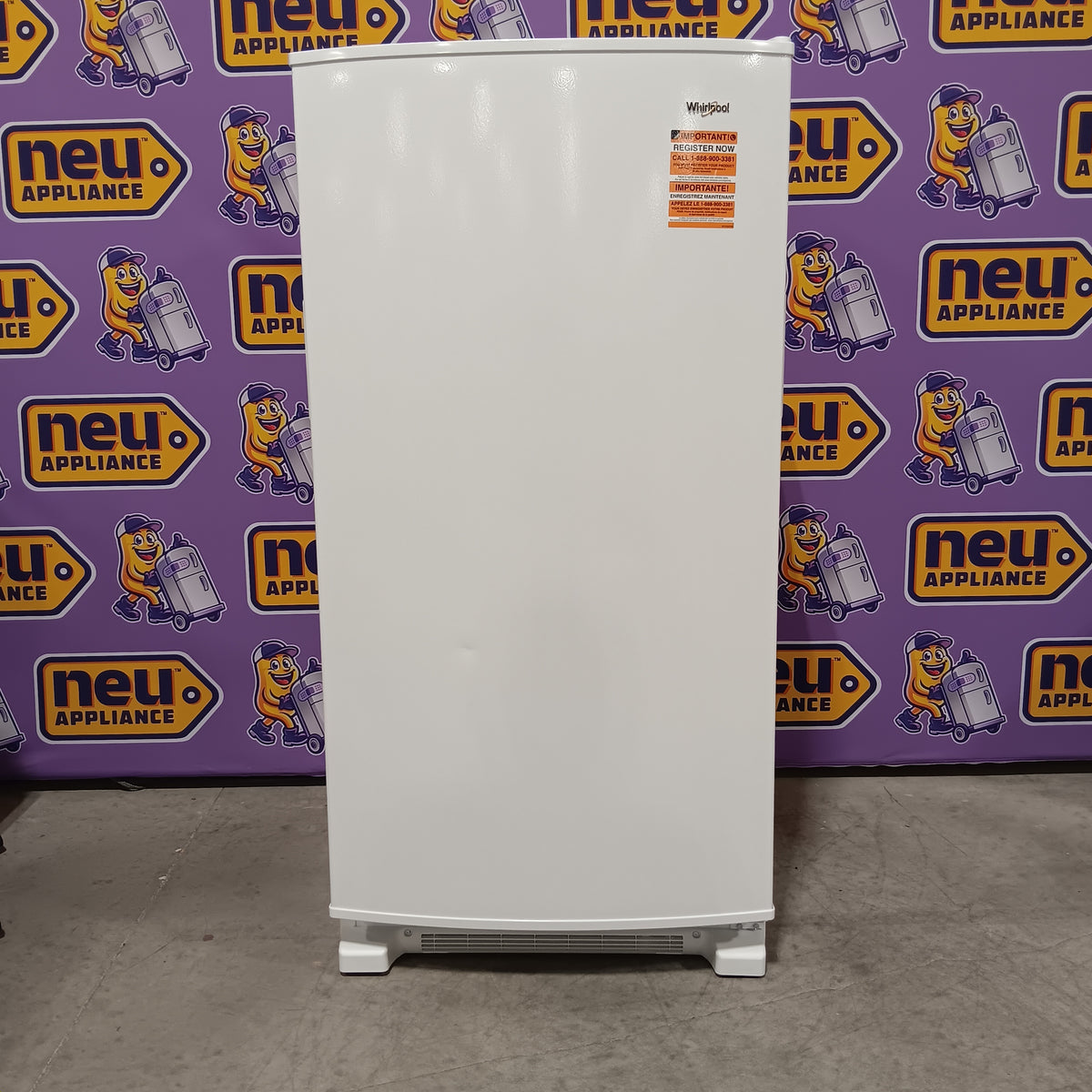 Whirlpool 16 cu. ft. Upright Freezer with LED Lighting 22131SD112 - WZF34X16DW - Scratch & Dent (Minor)