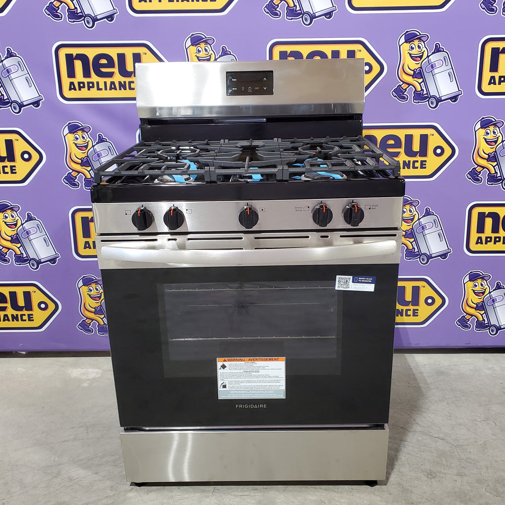 Pictures of Frigidaire 5 Burner Gas Range with Even Baking Technology in Stainless Steel 20531SD506 - FCRG3052BS - Scratch & Dent (Minor) - Neu Appliance Outlet - Discount Appliance Outlet in Austin, Tx